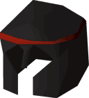 Black med helm