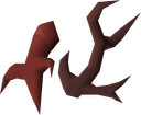 Broken antler