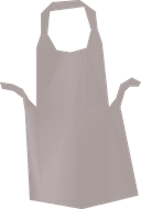 White apron