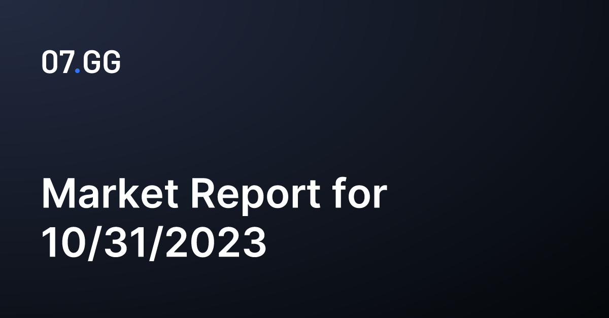 OSRS Grand Exchange Market Report for 10/31/2023