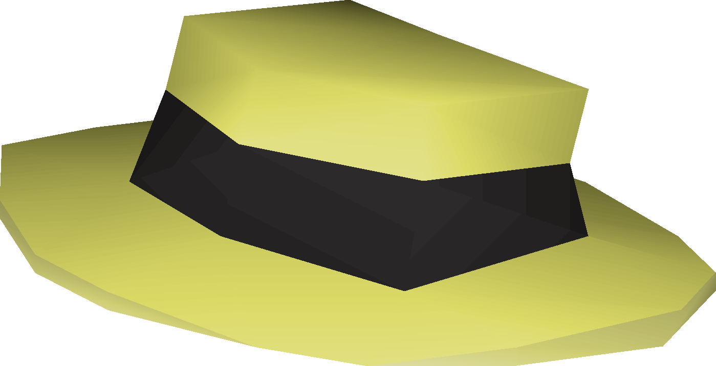 Black boater