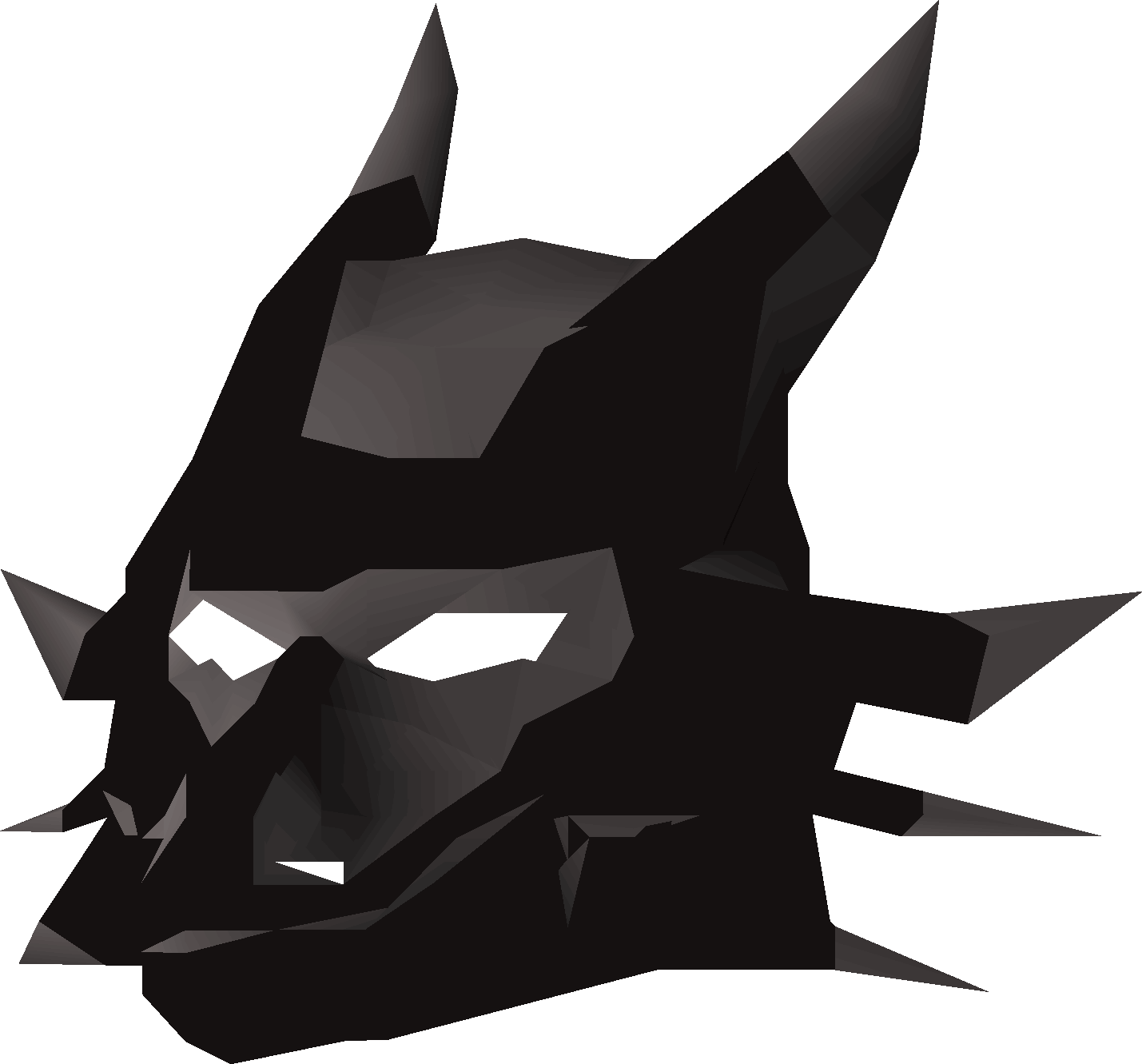 Black dragon mask