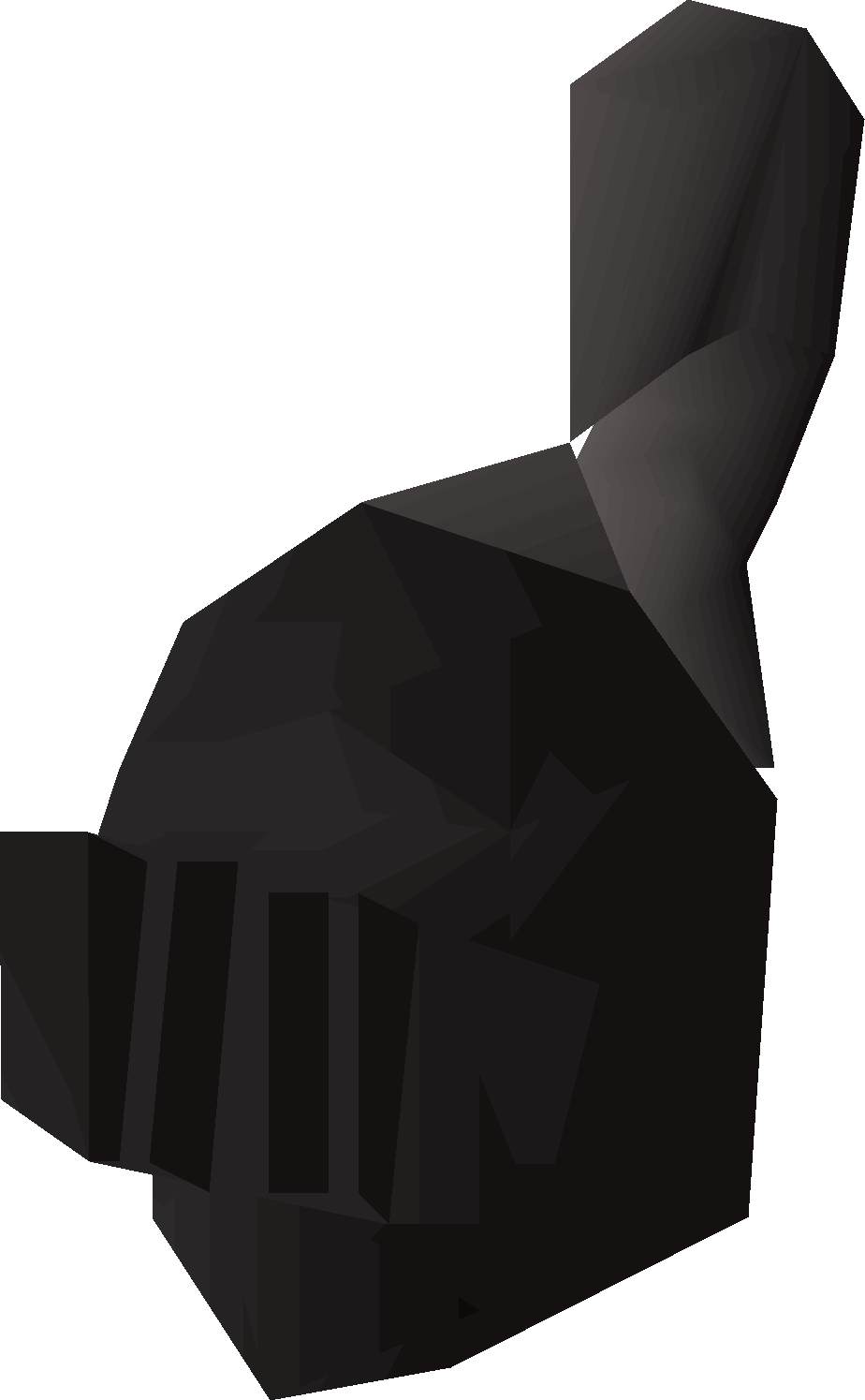 Black full helm (t)