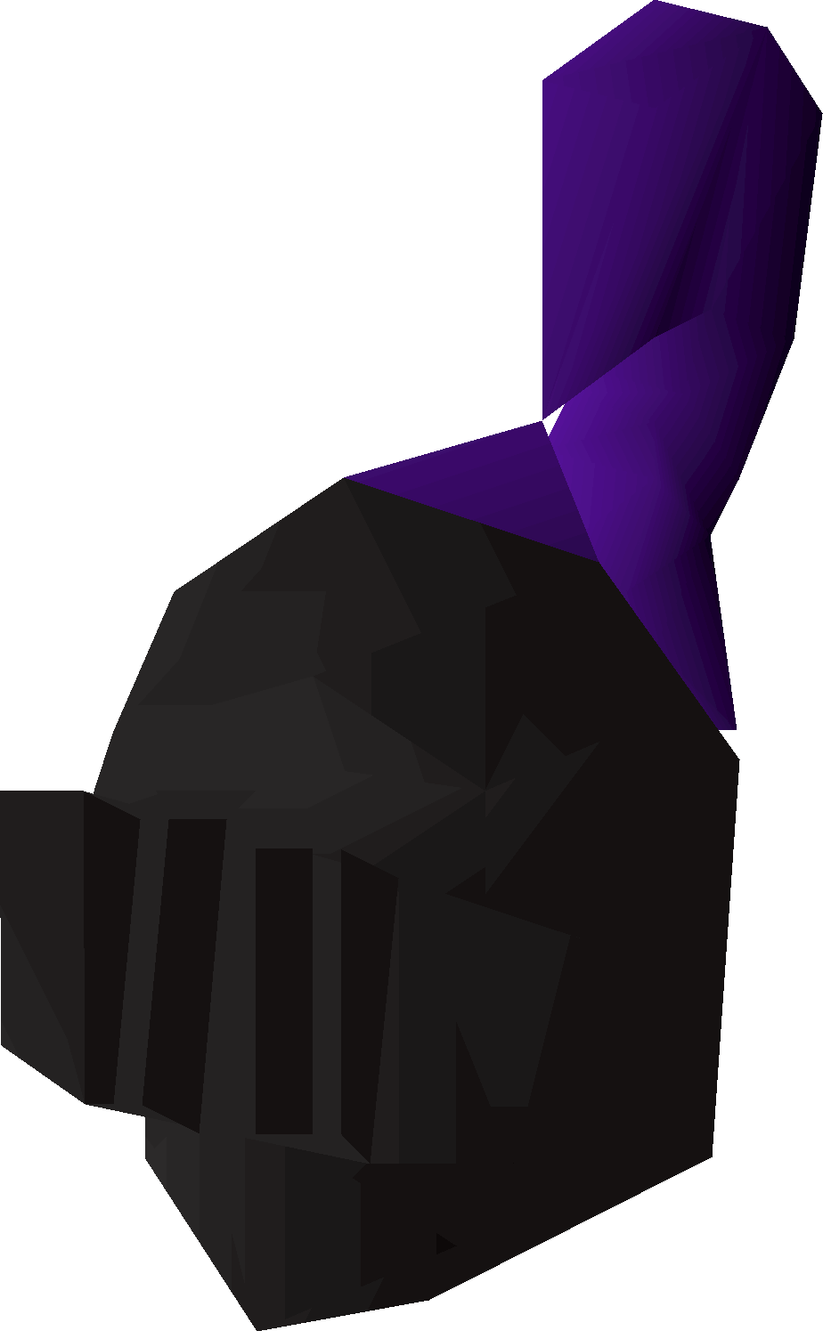 Black full helm