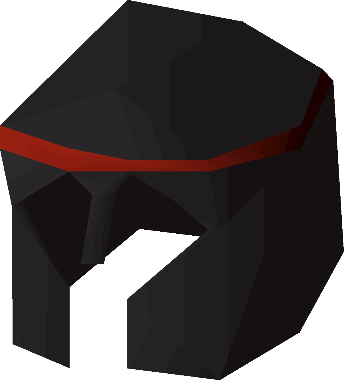 Black med helm