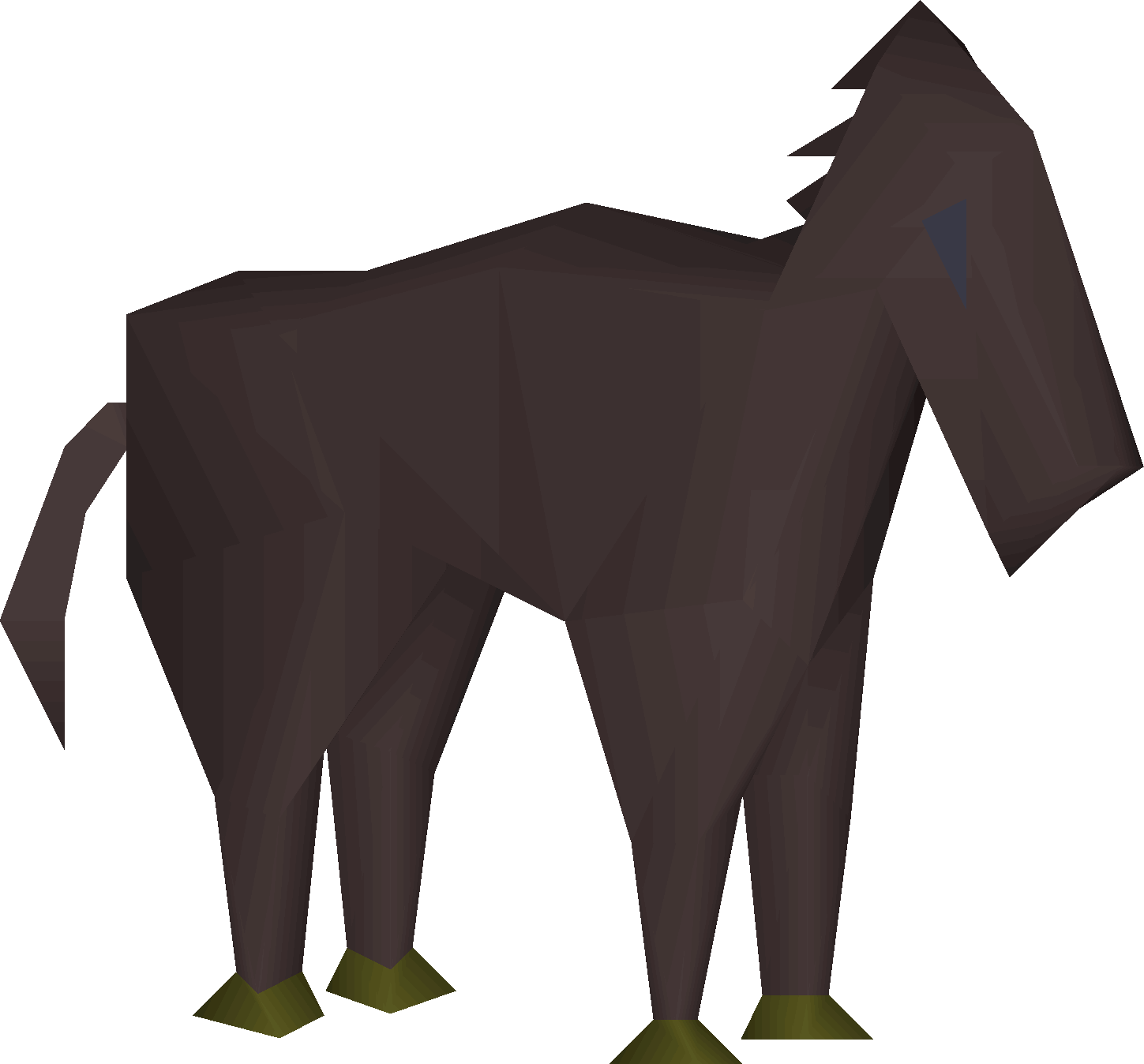 Black toy horsey