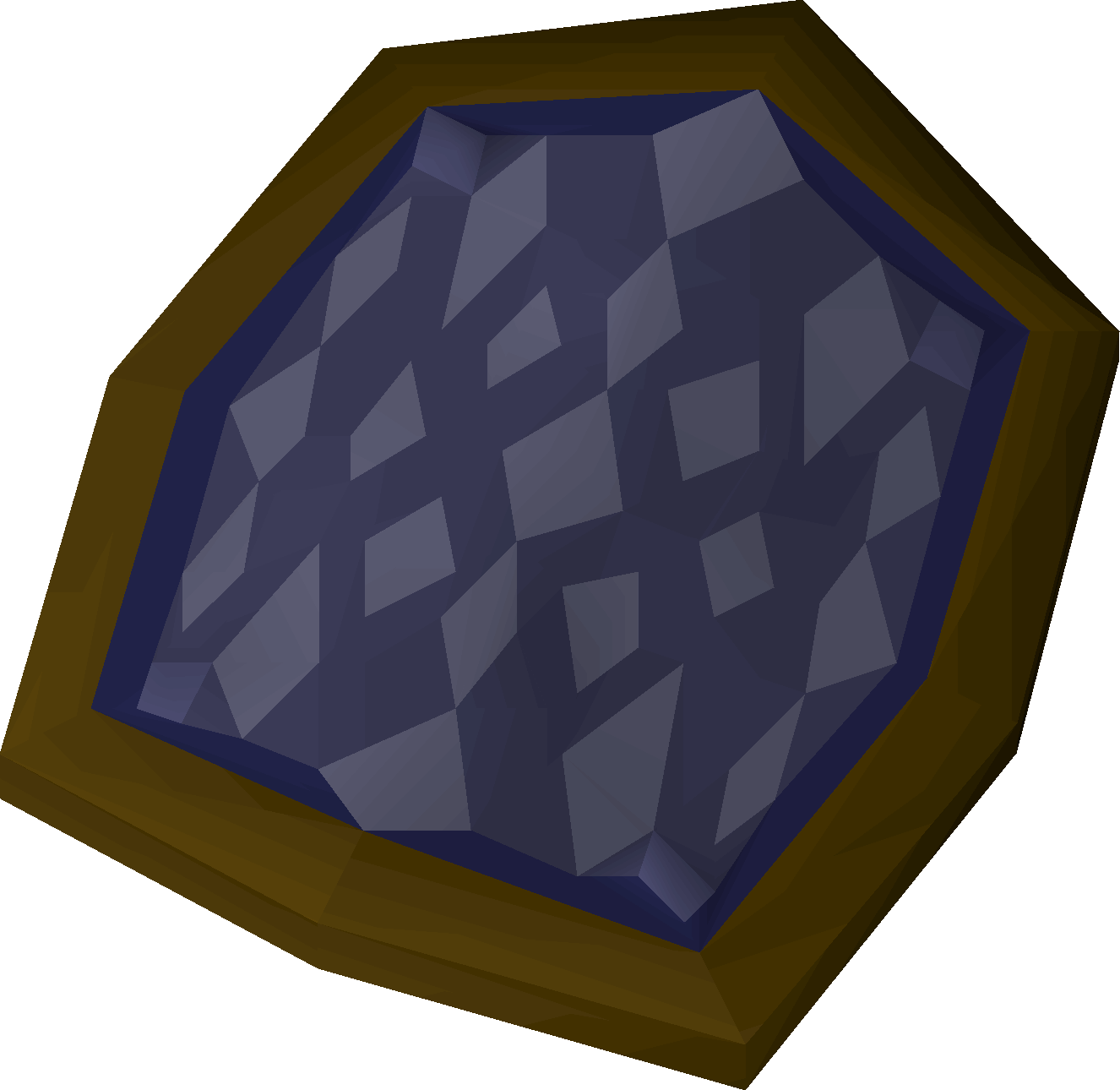 Blue d'hide shield
