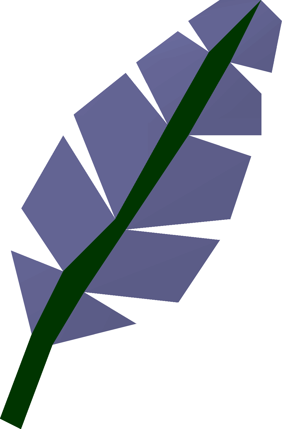 Blue feather