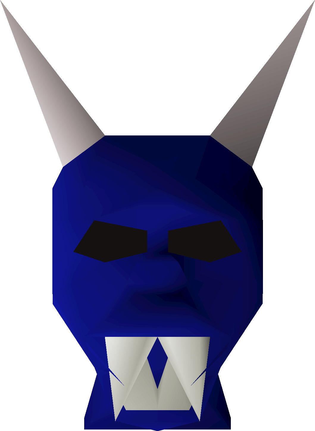 Blue halloween mask