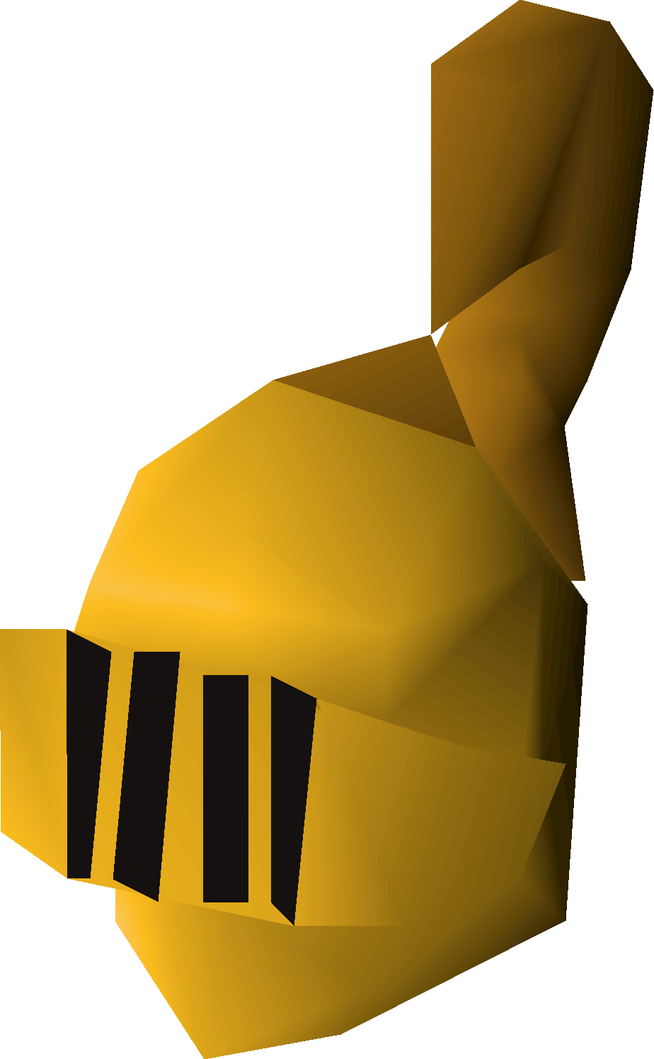 Gilded full helm