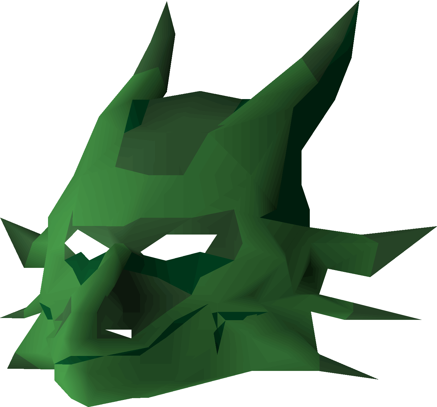Green dragon mask