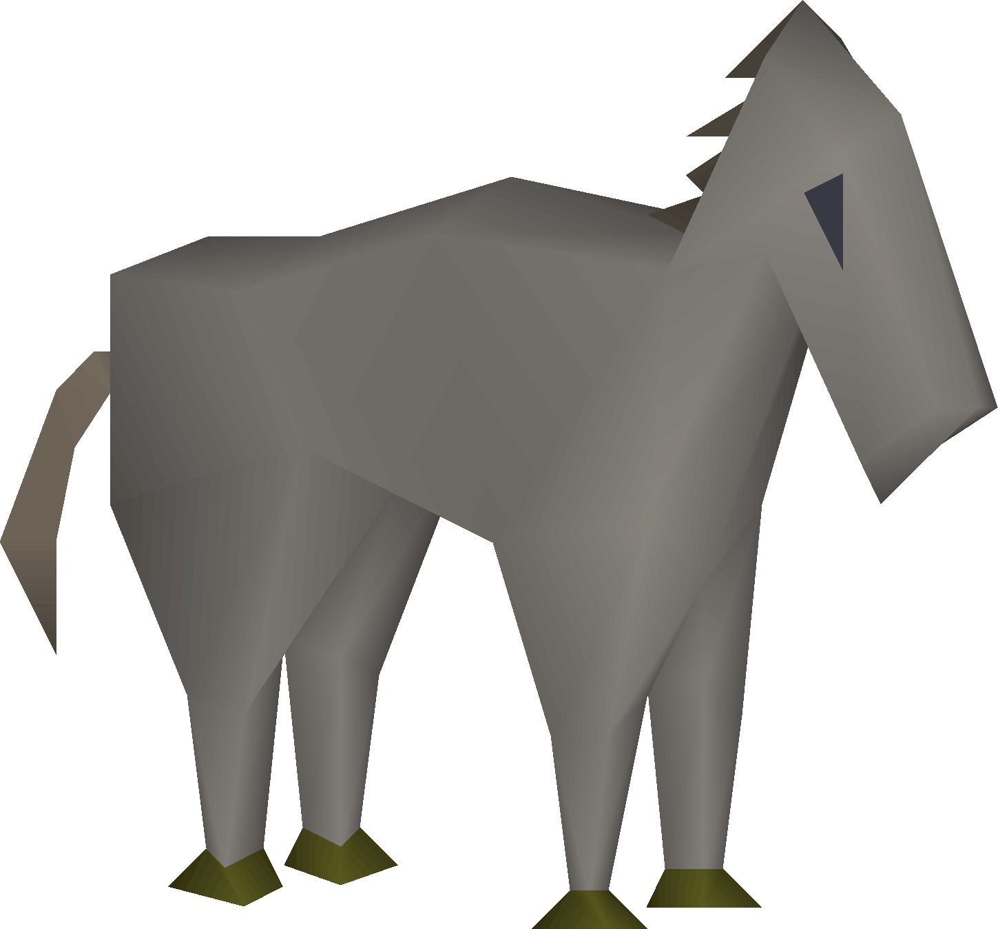 Grey toy horsey