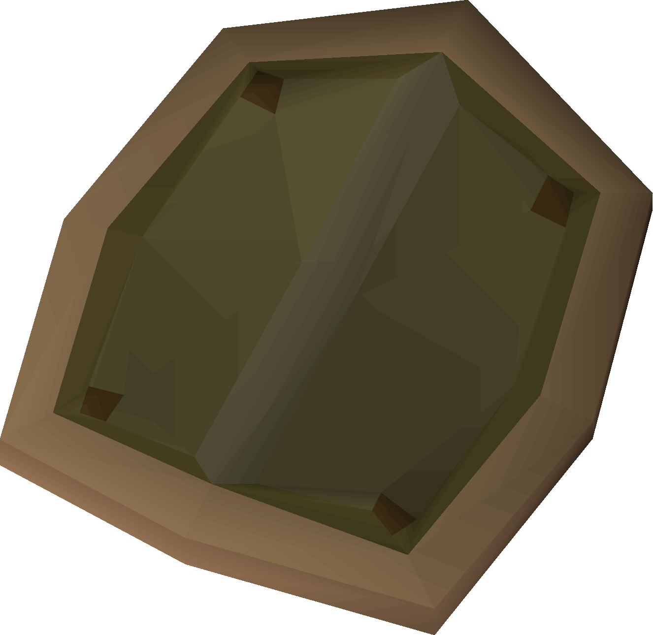 Hard leather shield