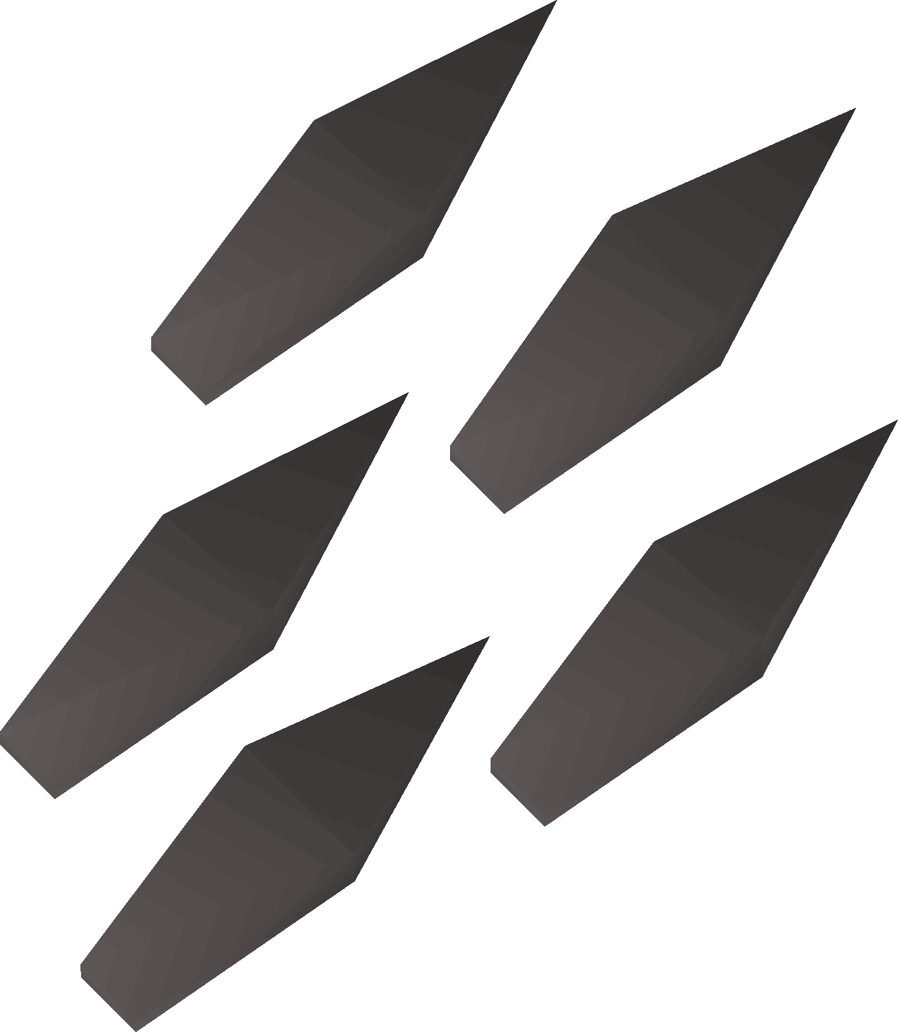 Iron javelin heads