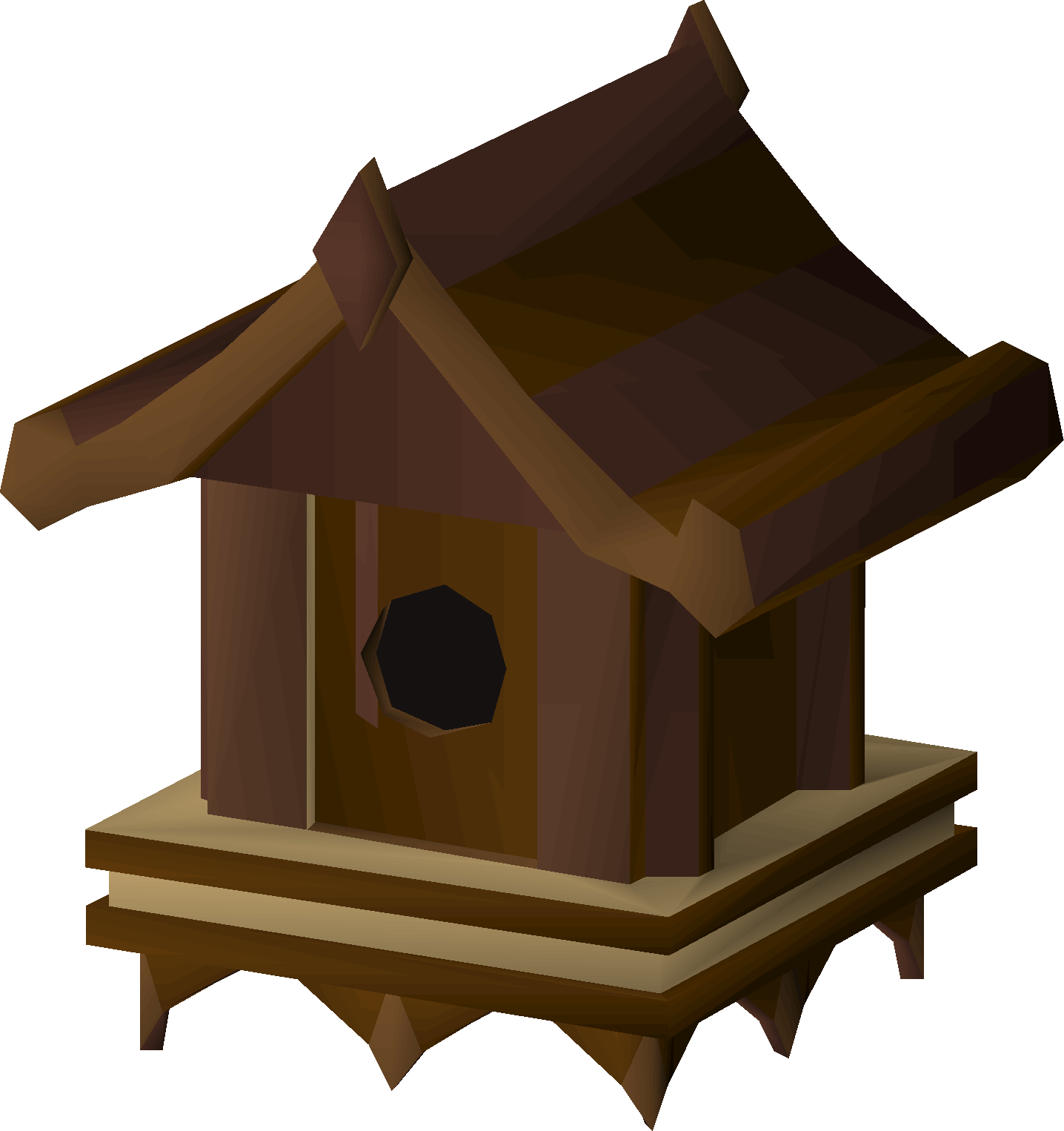 Mahogany bird house