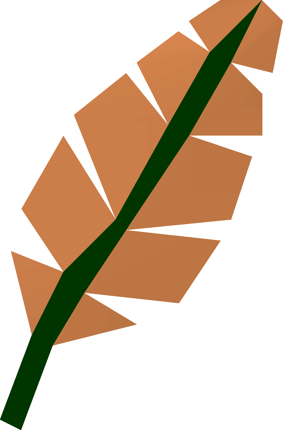 Orange feather