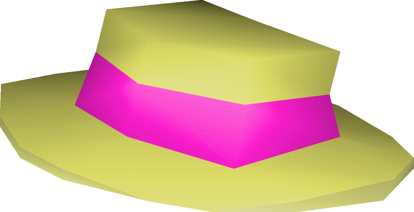 Pink boater