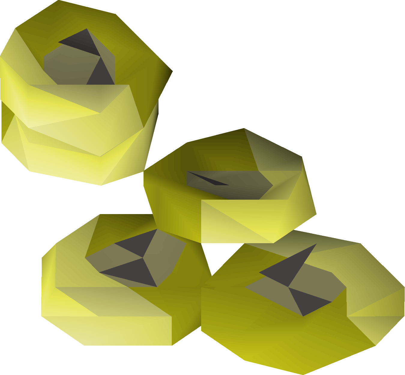 Polished buttons