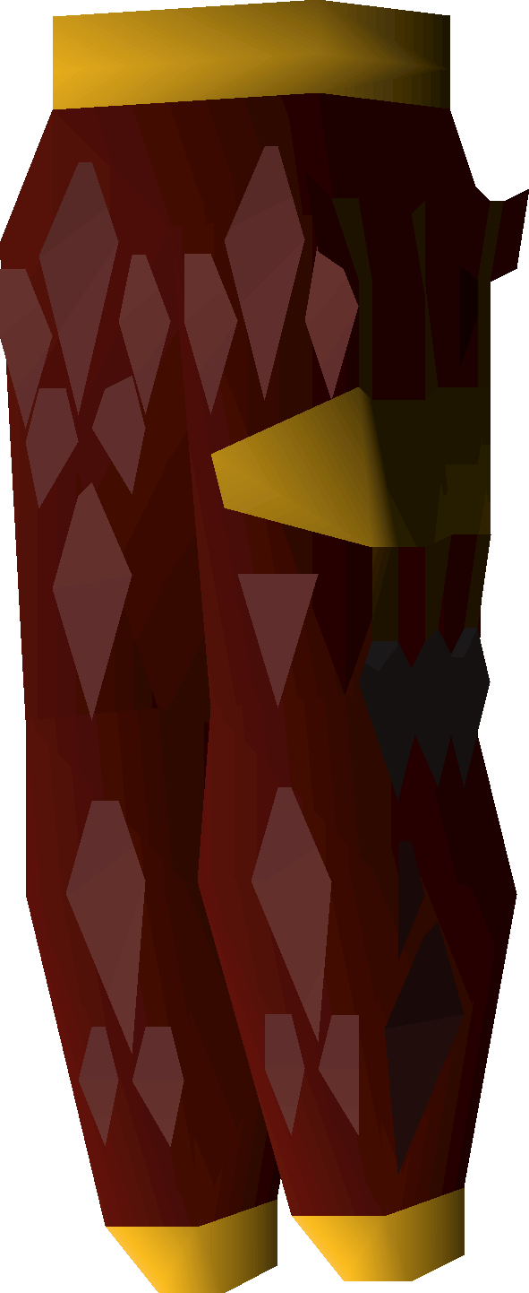 Red d'hide chaps (g)