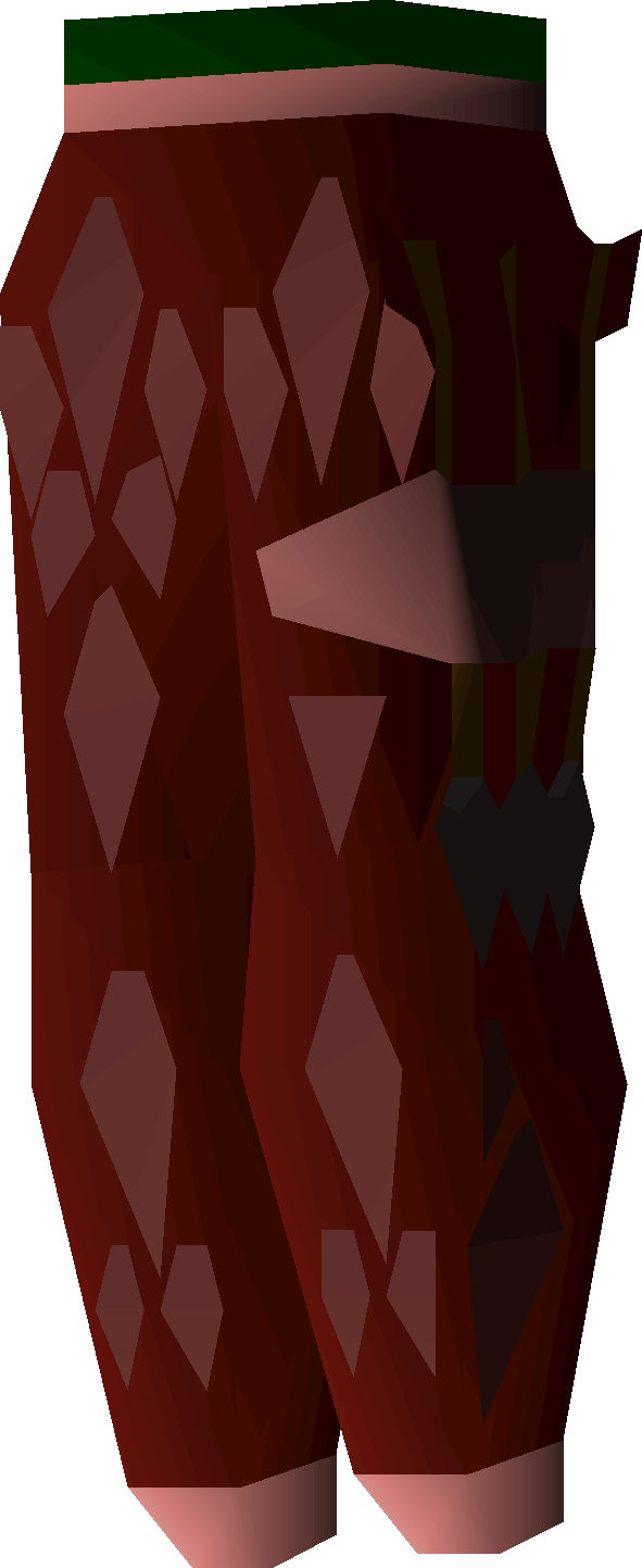 Red d'hide chaps (t)