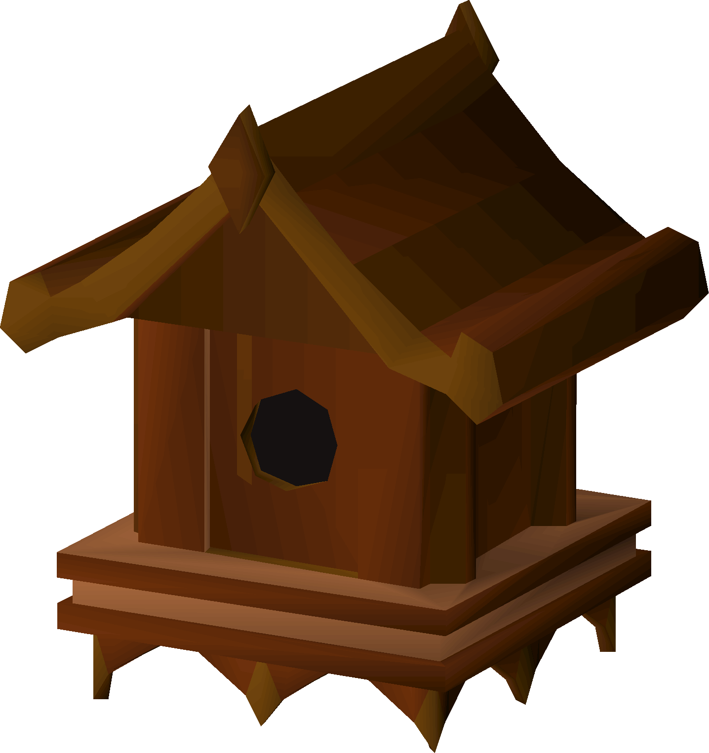 Redwood bird house