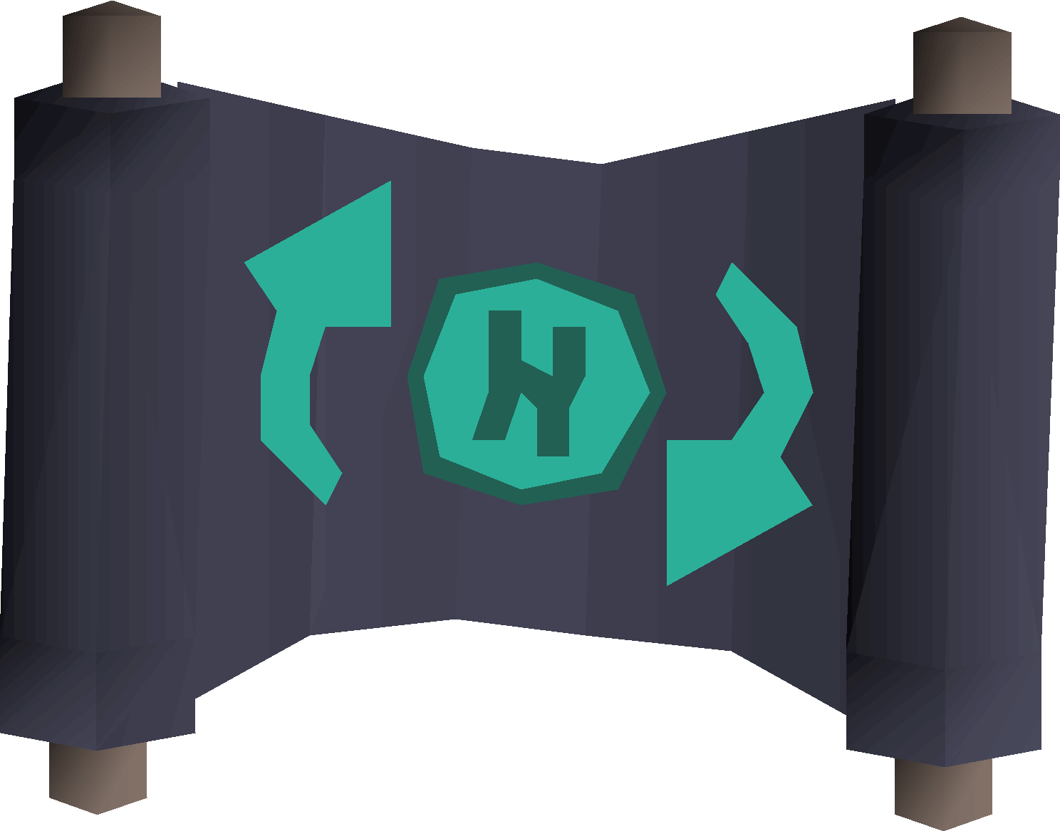 Shattered teleport scroll