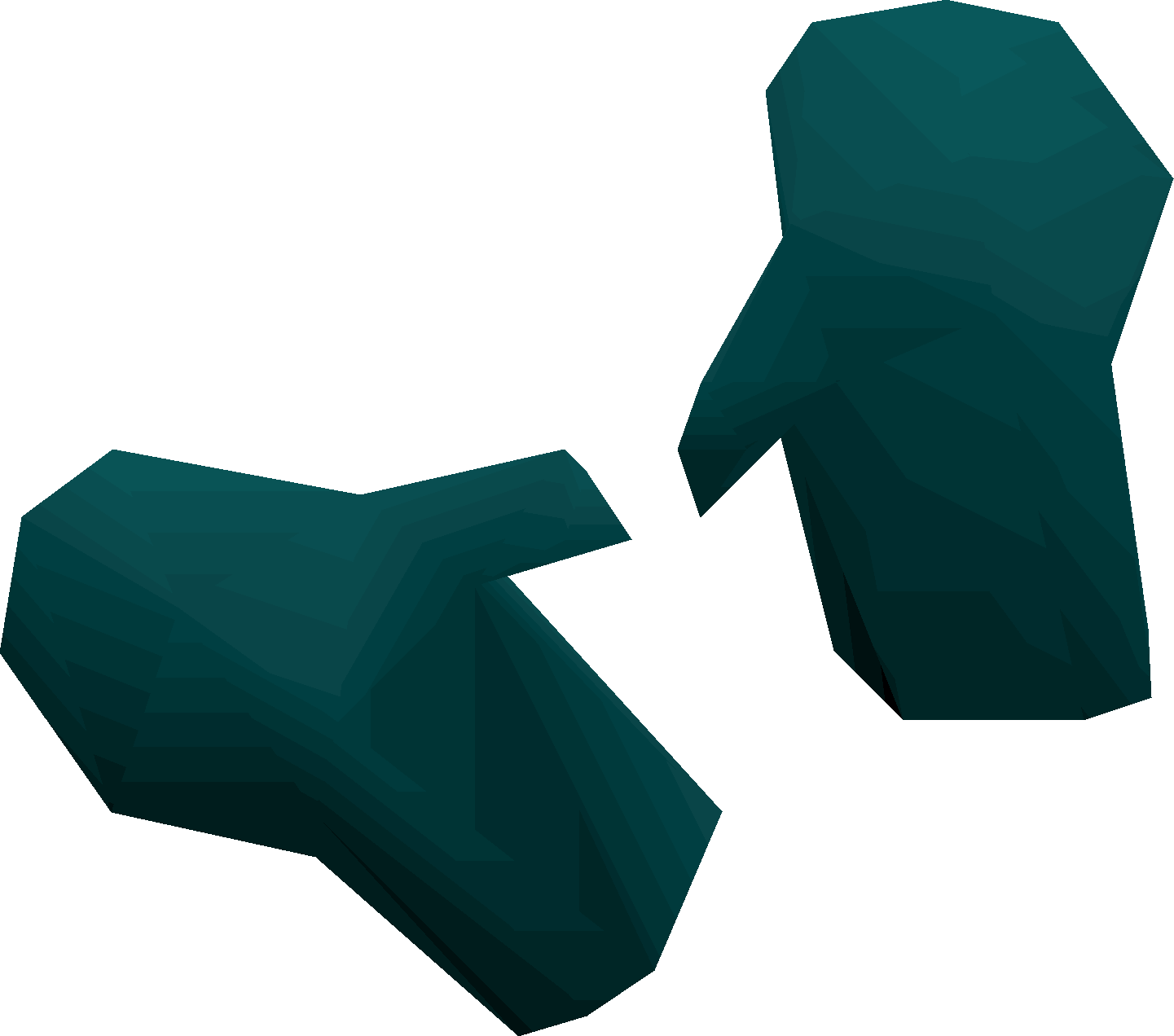 Teal gloves