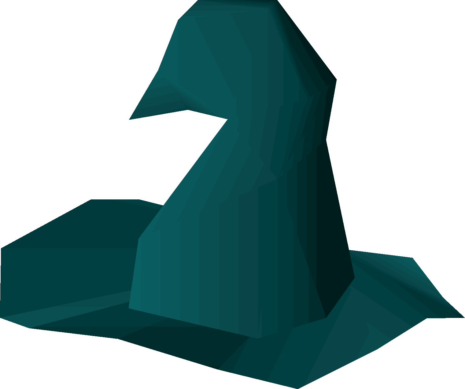 Teal hat