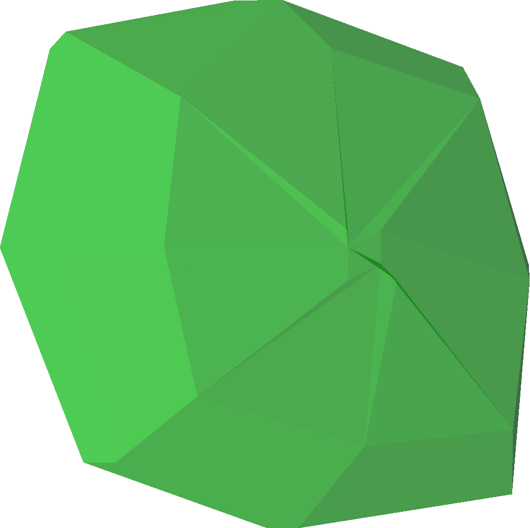Uncut emerald