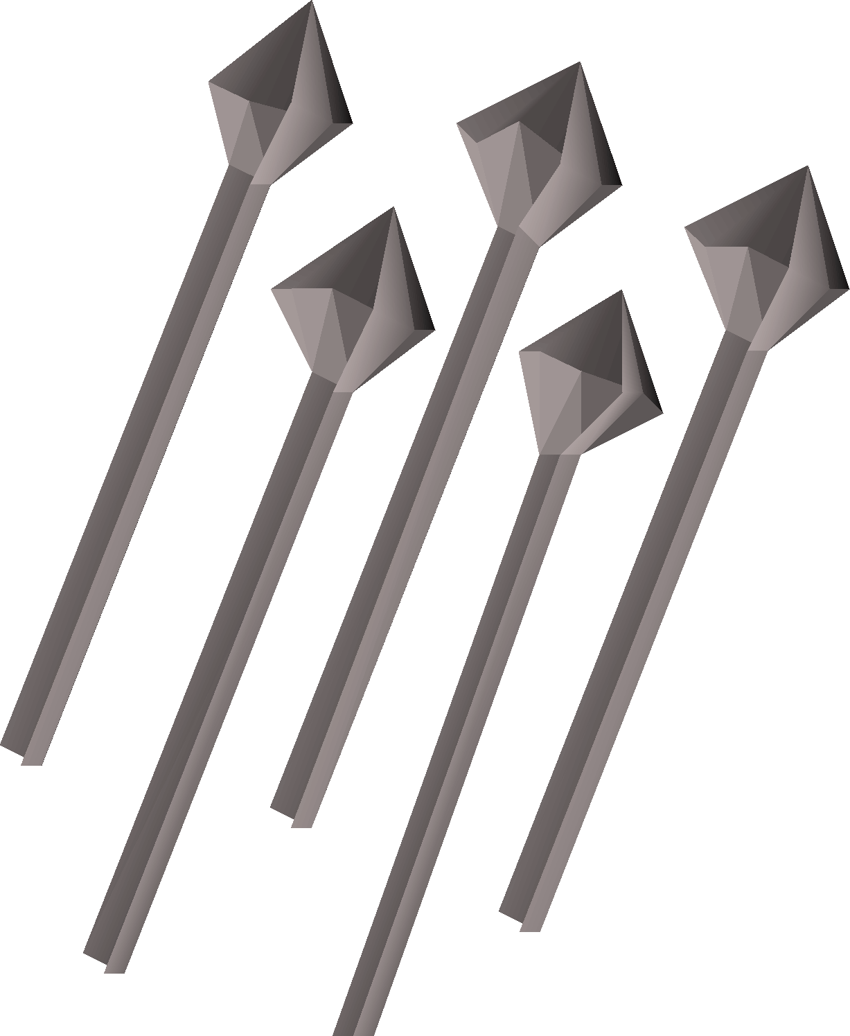 Unfinished broad bolts