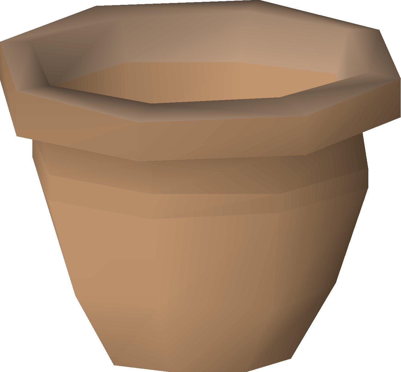 Unfired plant pot