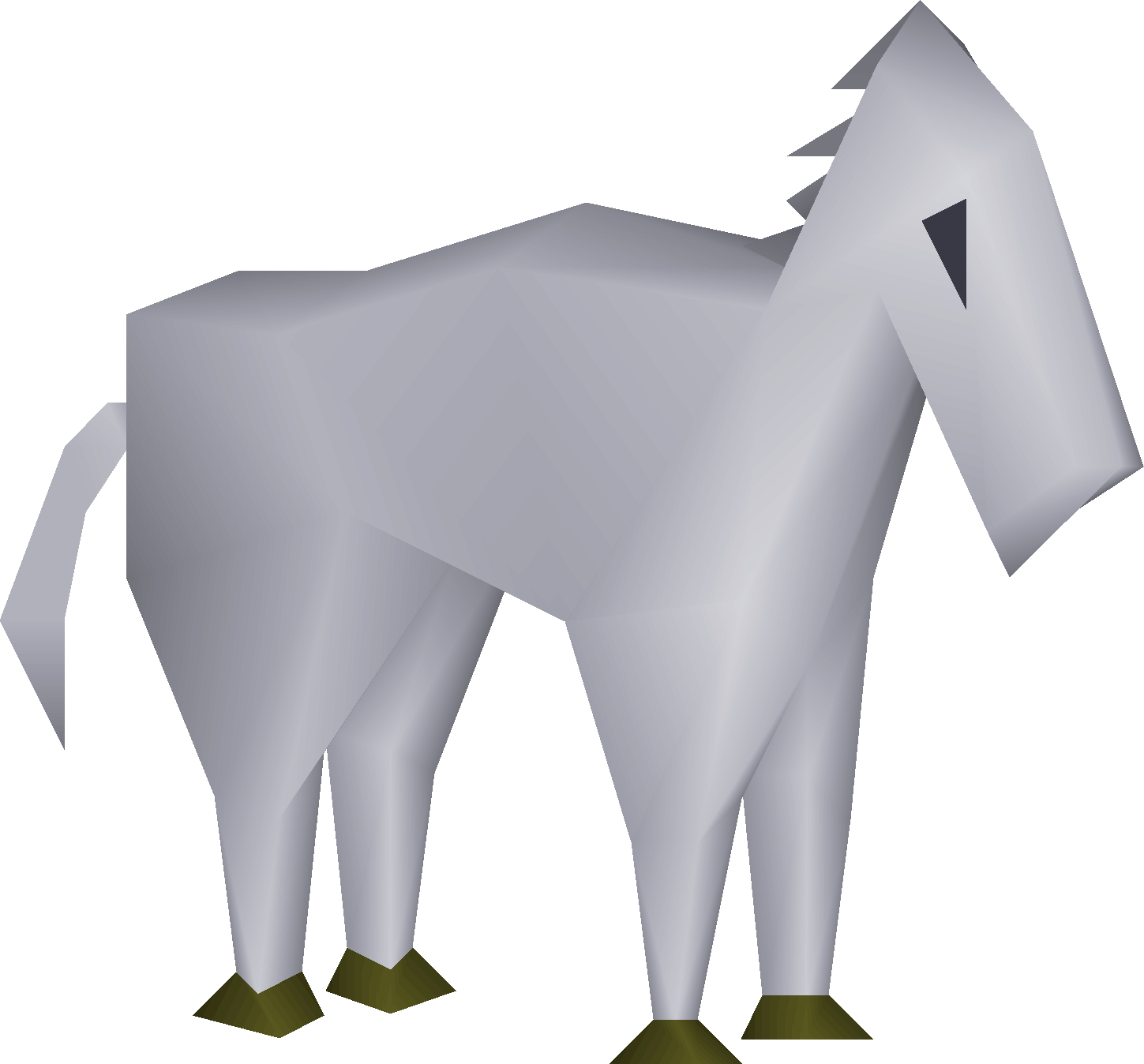 White toy horsey